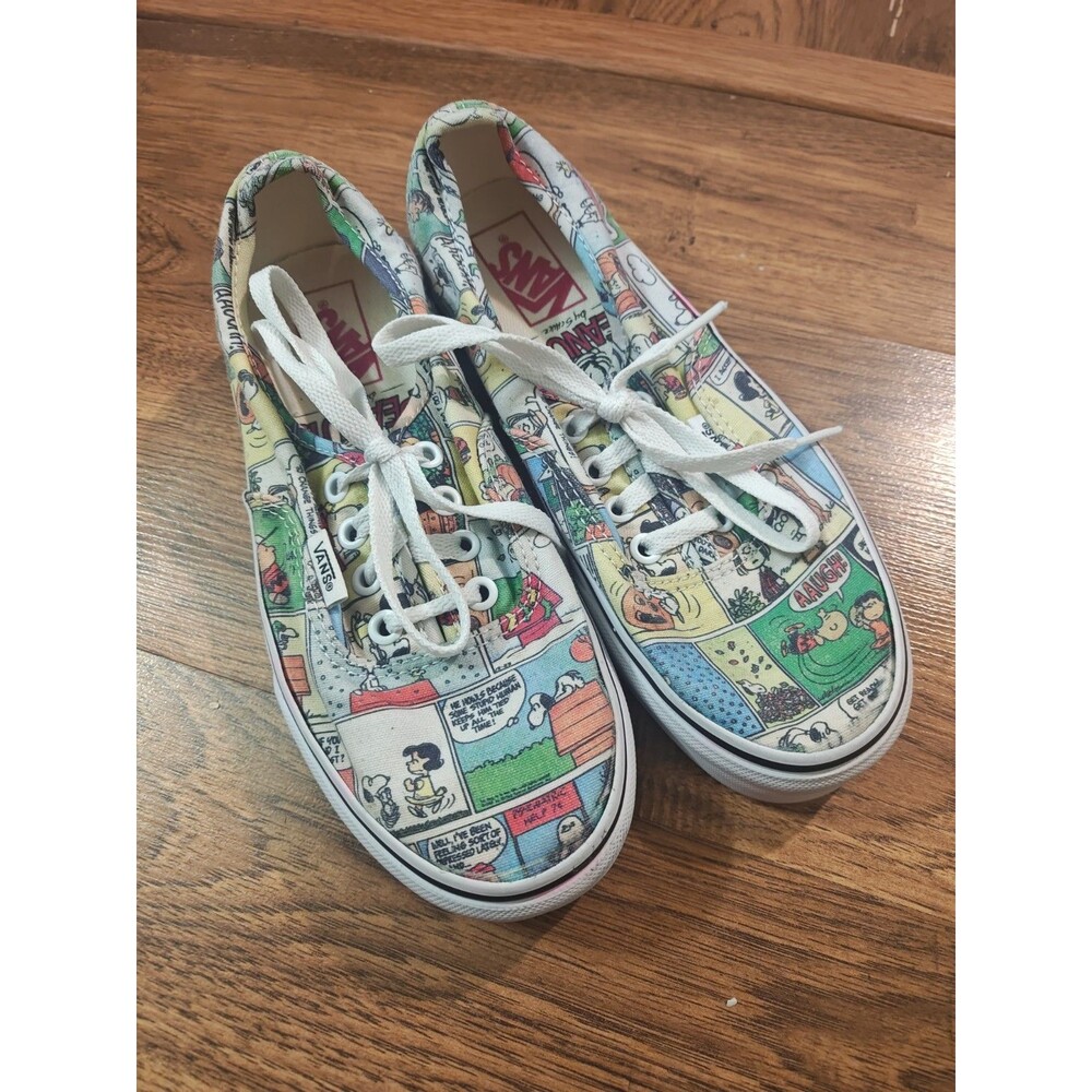 VANS x Peanuts Unisex Low Top Comic Print Sneakers Men's 5.0 - Women's 6.5